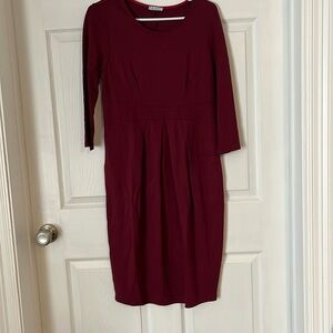 Maroon size larger maternity dresss